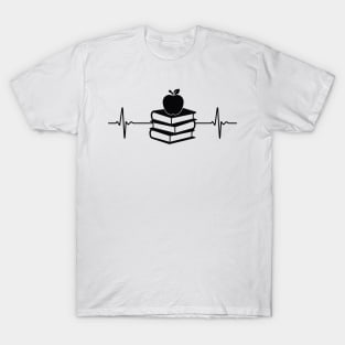 book heartbeat book lovers T-Shirt